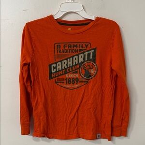 Carhartt Kids Vibrant Orange Long Sleeve Tee